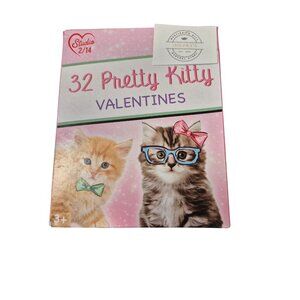 32 Pretty Kitty Valentines Cards For Kids Ages 3+ Studio 2/14